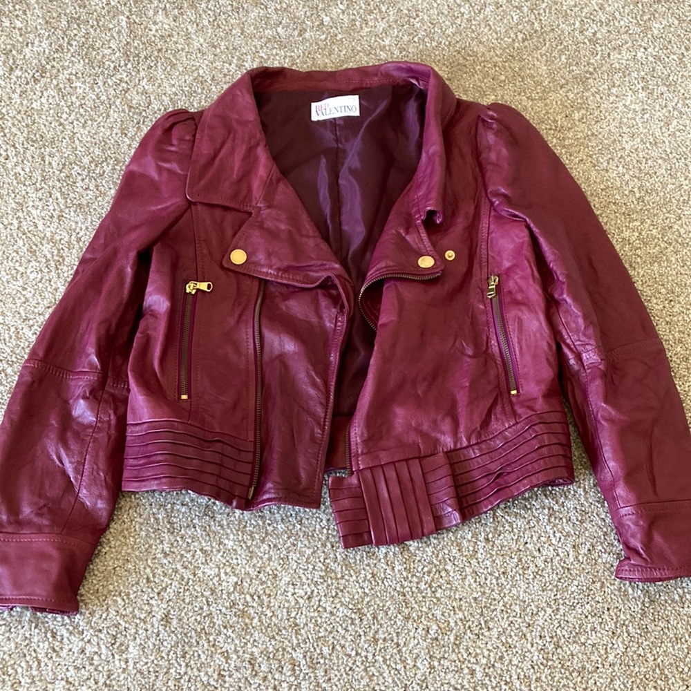 Red Valentino Leather Jacket